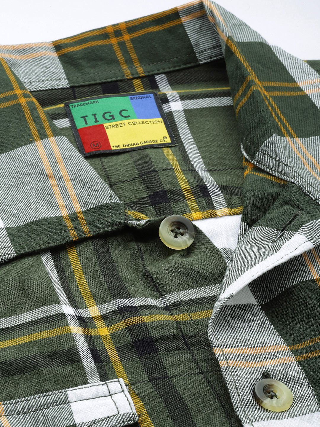 The Indian Garage Co Men Opaque Checked Casual Shirt