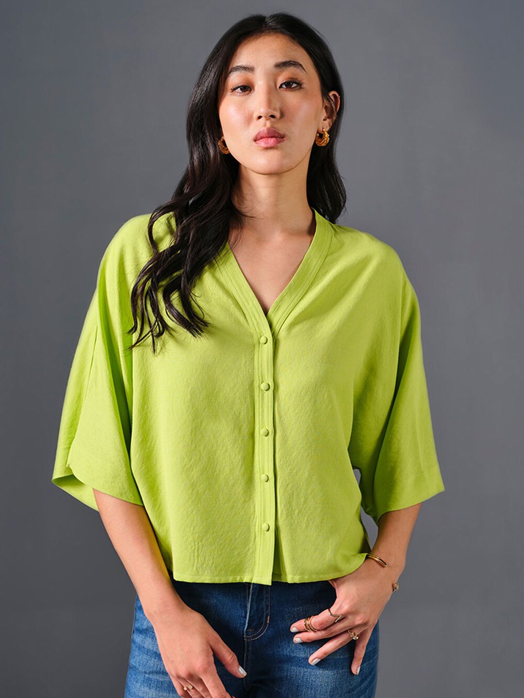 AND Flared Sleeve Top