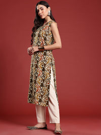 Anouk Ethnic Motifs Printed Straight Kurta