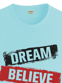 ADRO Men Typography Printed Applique T-shirt