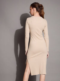 SASSAFRAS BASICS Bodycon Midi Dress