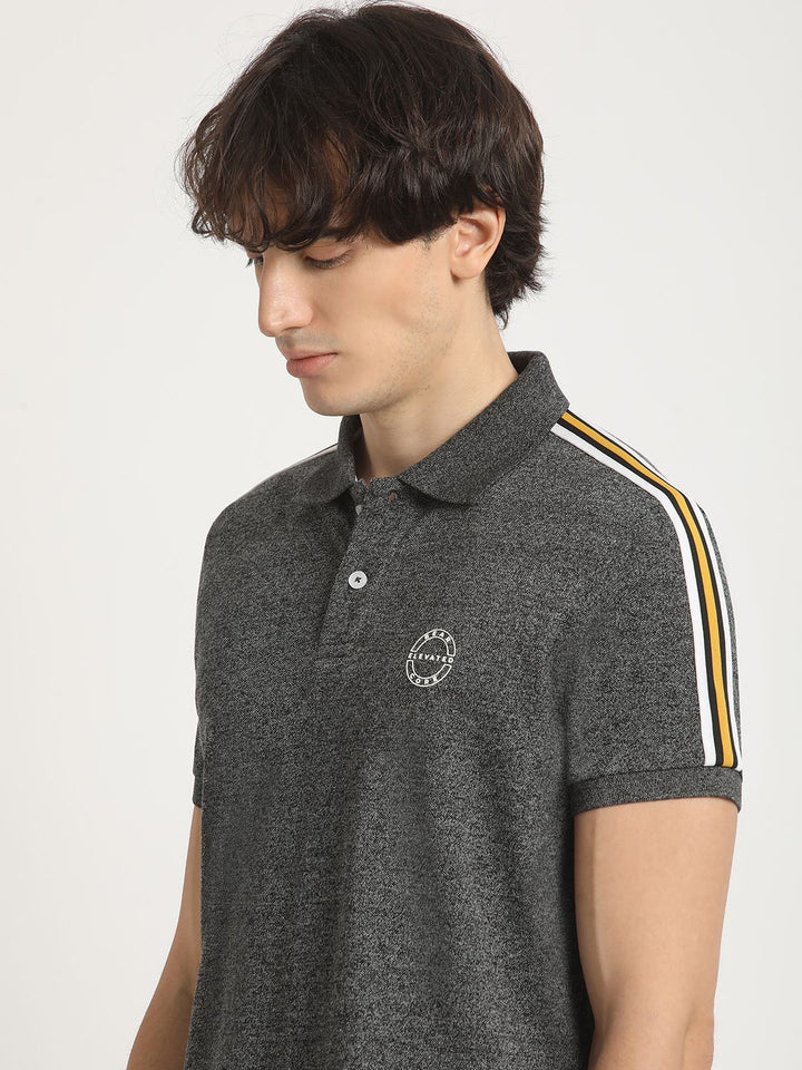 THE BEAR HOUSE Slim Fit Polo Collar T-shirt