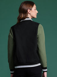 DressBerry Applique Detail Bomber Jacket