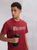 HRX by Hrithik Roshan Twin Collection Typography Printed Rapid-Dry Training T-shirt