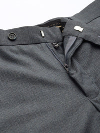 Park Avenue Men Blue Smart Fit Solid Formal Trousers