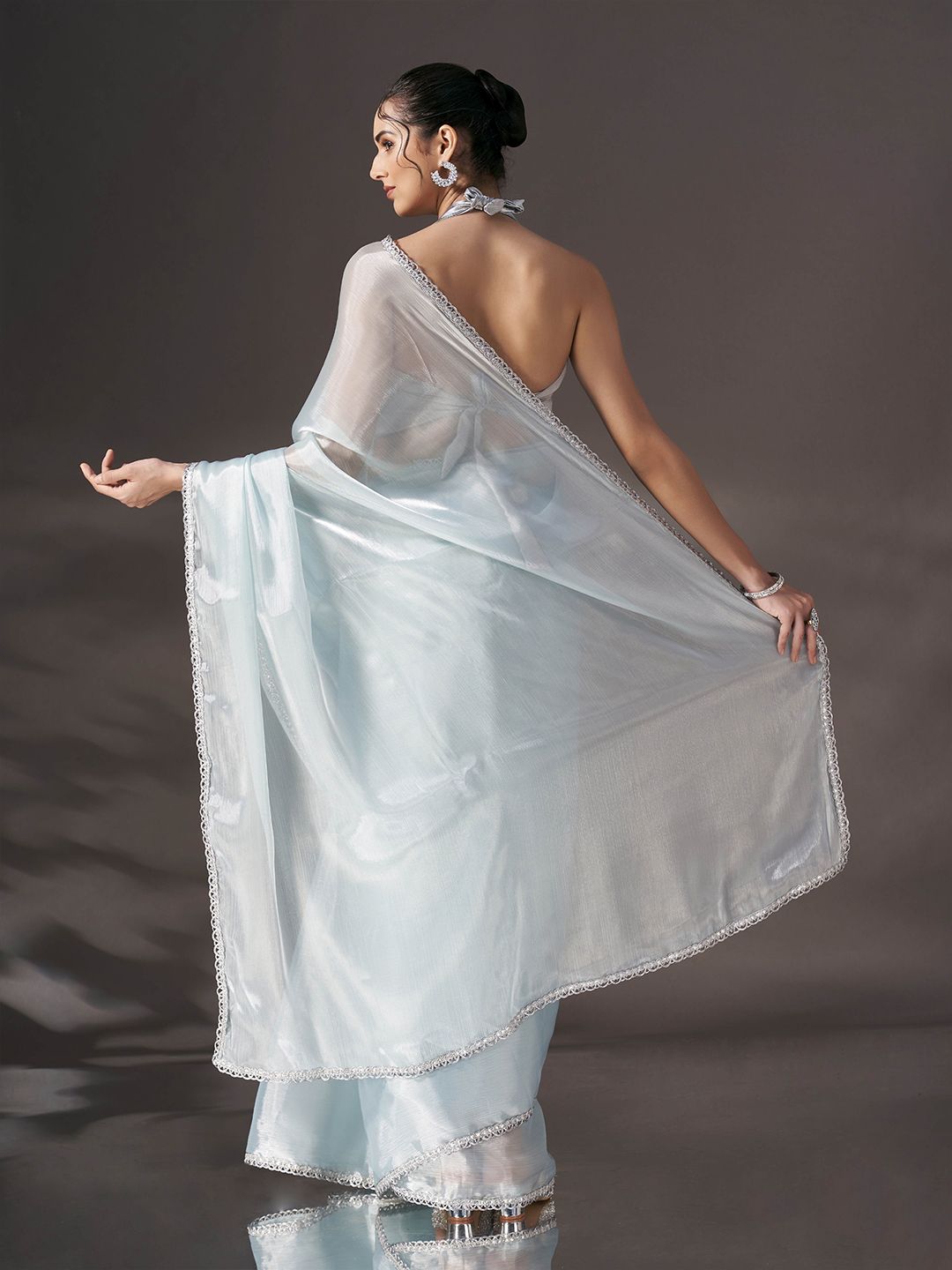 Tikhi Imli Sequinned Satin Saree