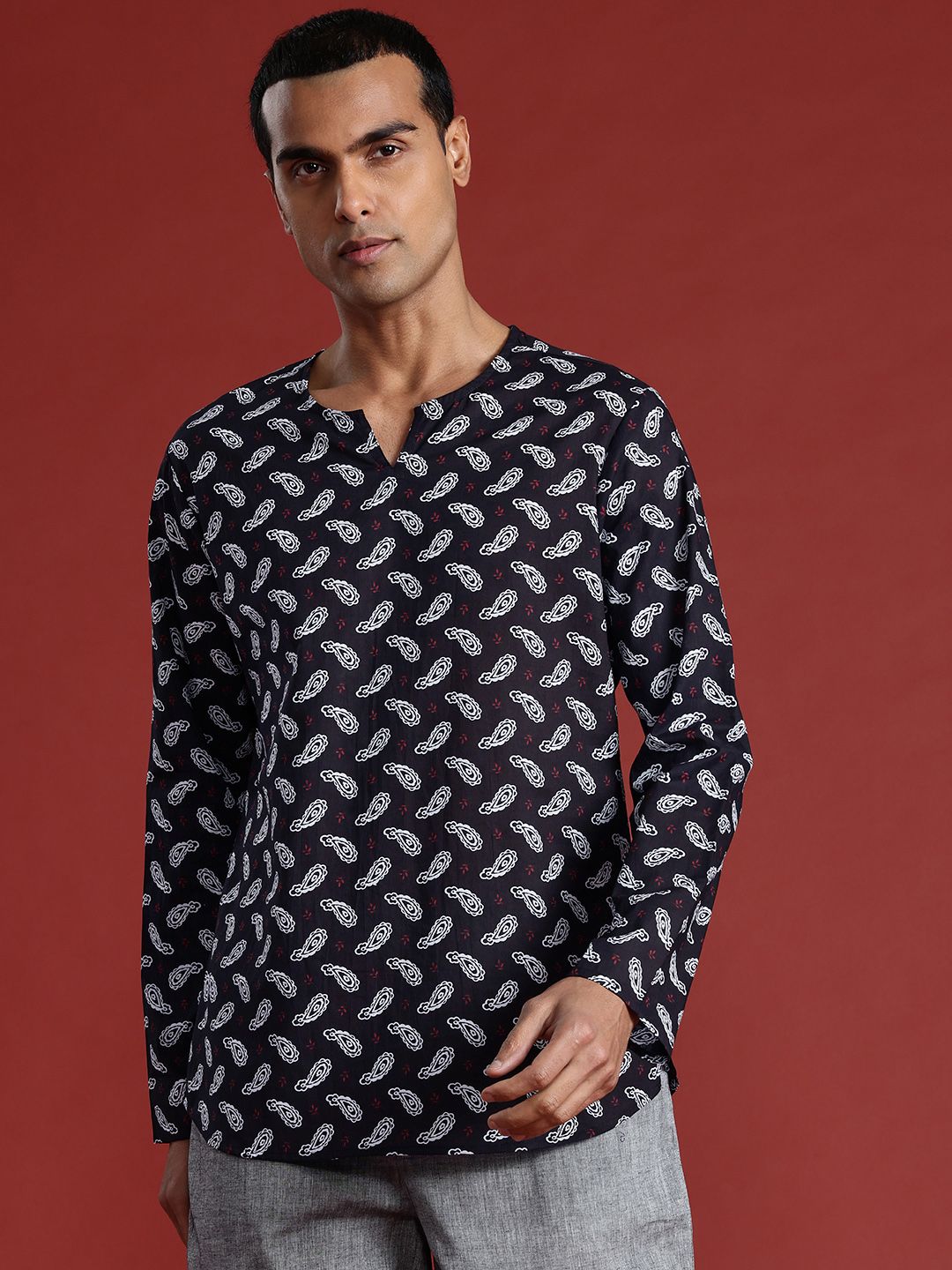 Anouk Ethnic Motifs Print Pure Cotton Kurta