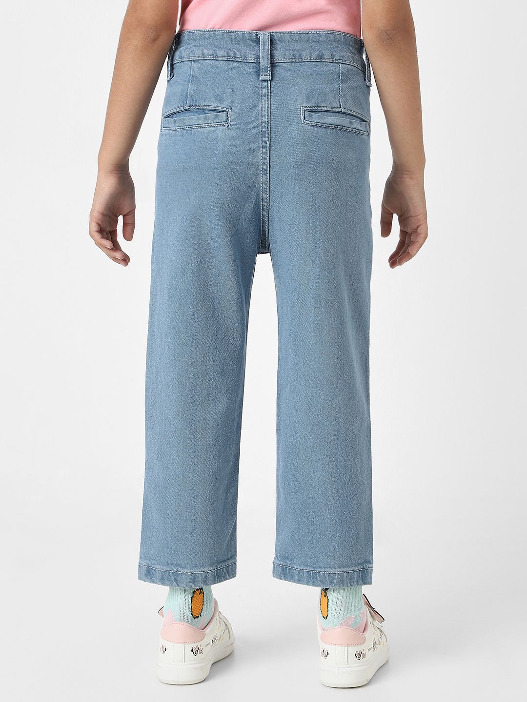 Nauti Nati Girls Jean Light Fade Stretchable Cotton Jeans