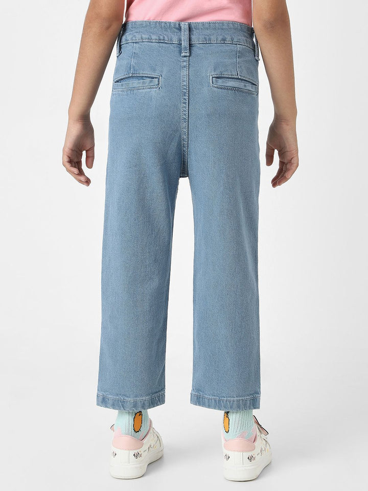 Nauti Nati Girls Jean Light Fade Stretchable Cotton Jeans