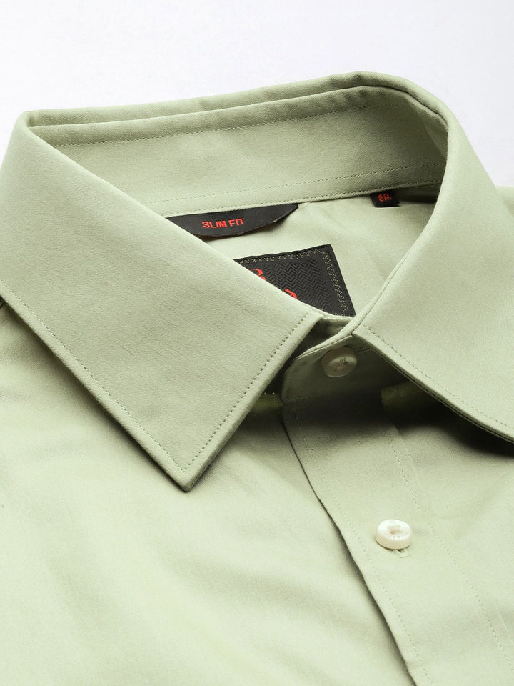 Raymond Pure Cotton Slim Fit Solid Formal Shirt