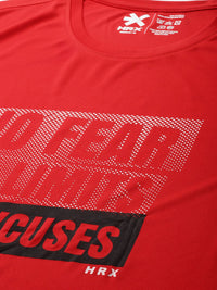 HRX by Hrithik Roshan Typography Printed Rapid-Dry Training T-shirt