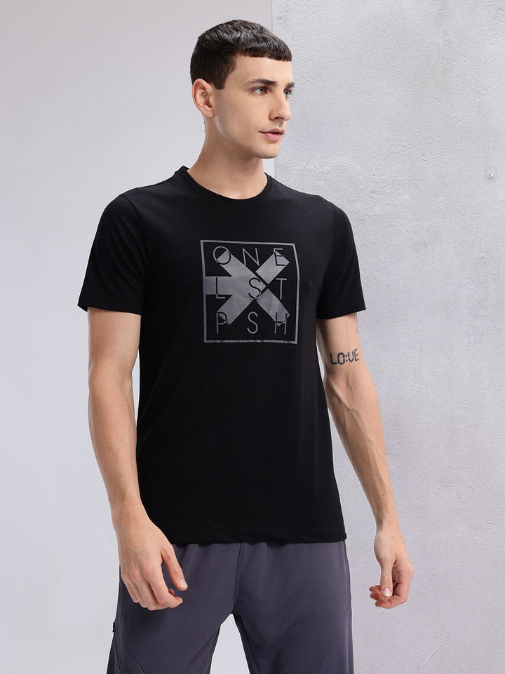 HRX by Hrithik Roshan Men Typography Printed Training T-shirt