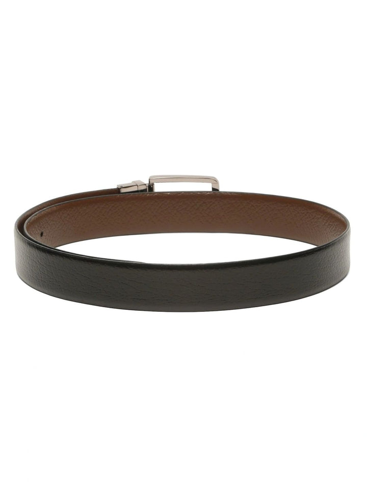 Teakwood Leathers Men Textured Leather Reversible Belt