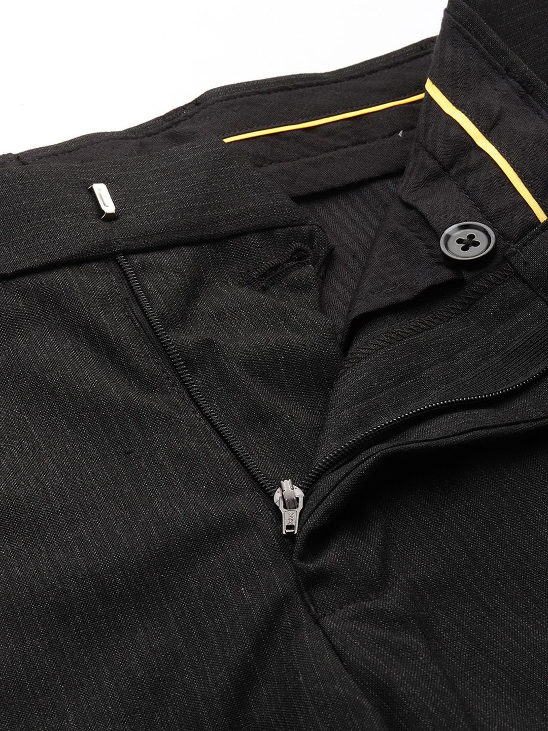 Raymond Men Striped Slim Fit Trousers