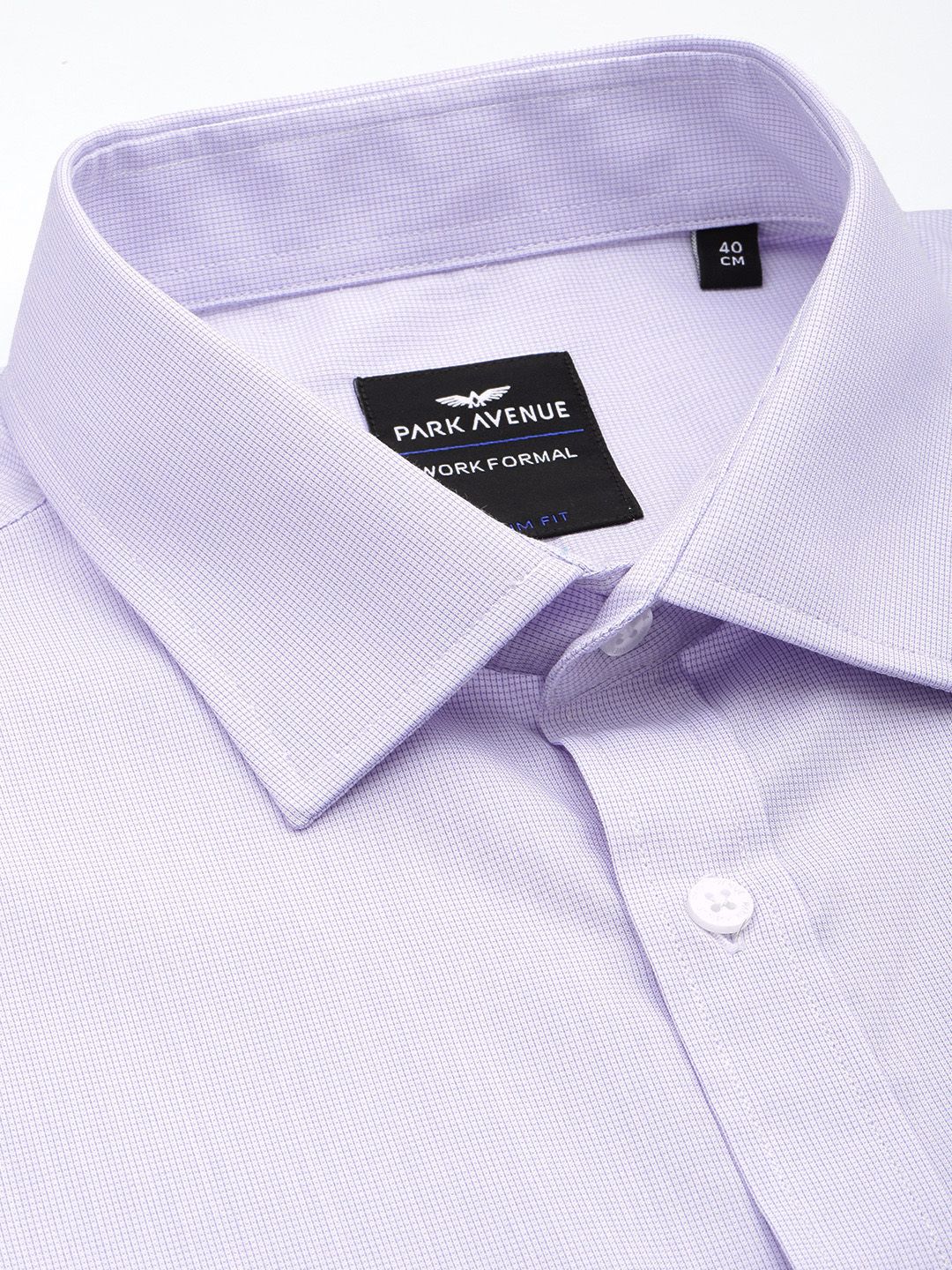 Park Avenue Slim Fit Textured Self Design Formal Shirt