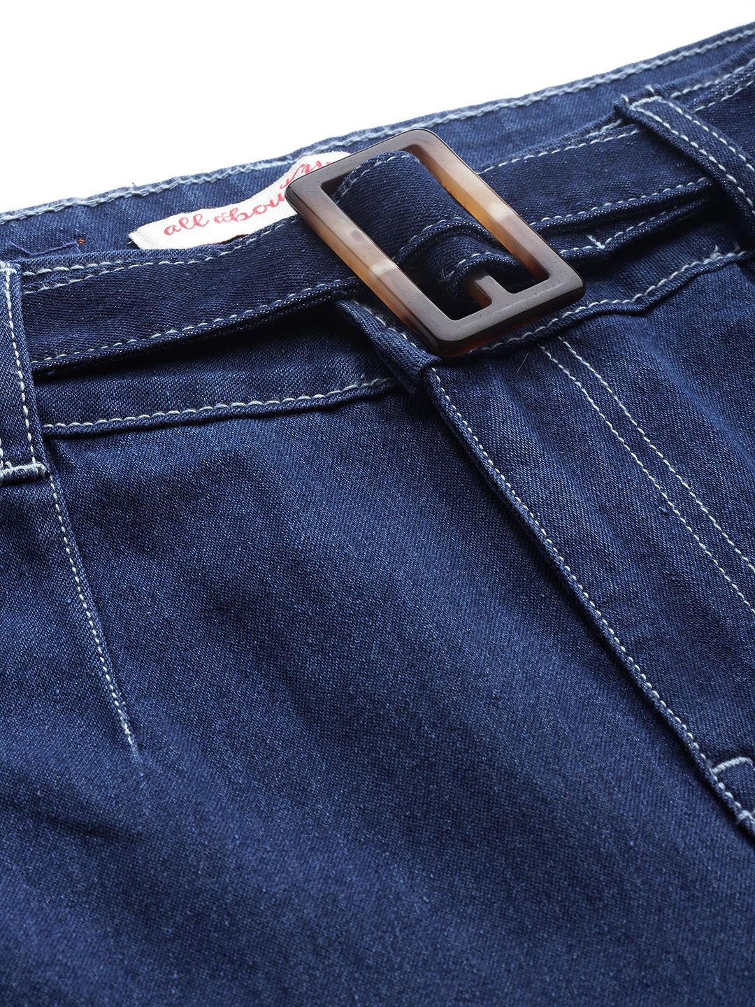 all about you Women Skinny Fit Stretchable Jeans with Belt