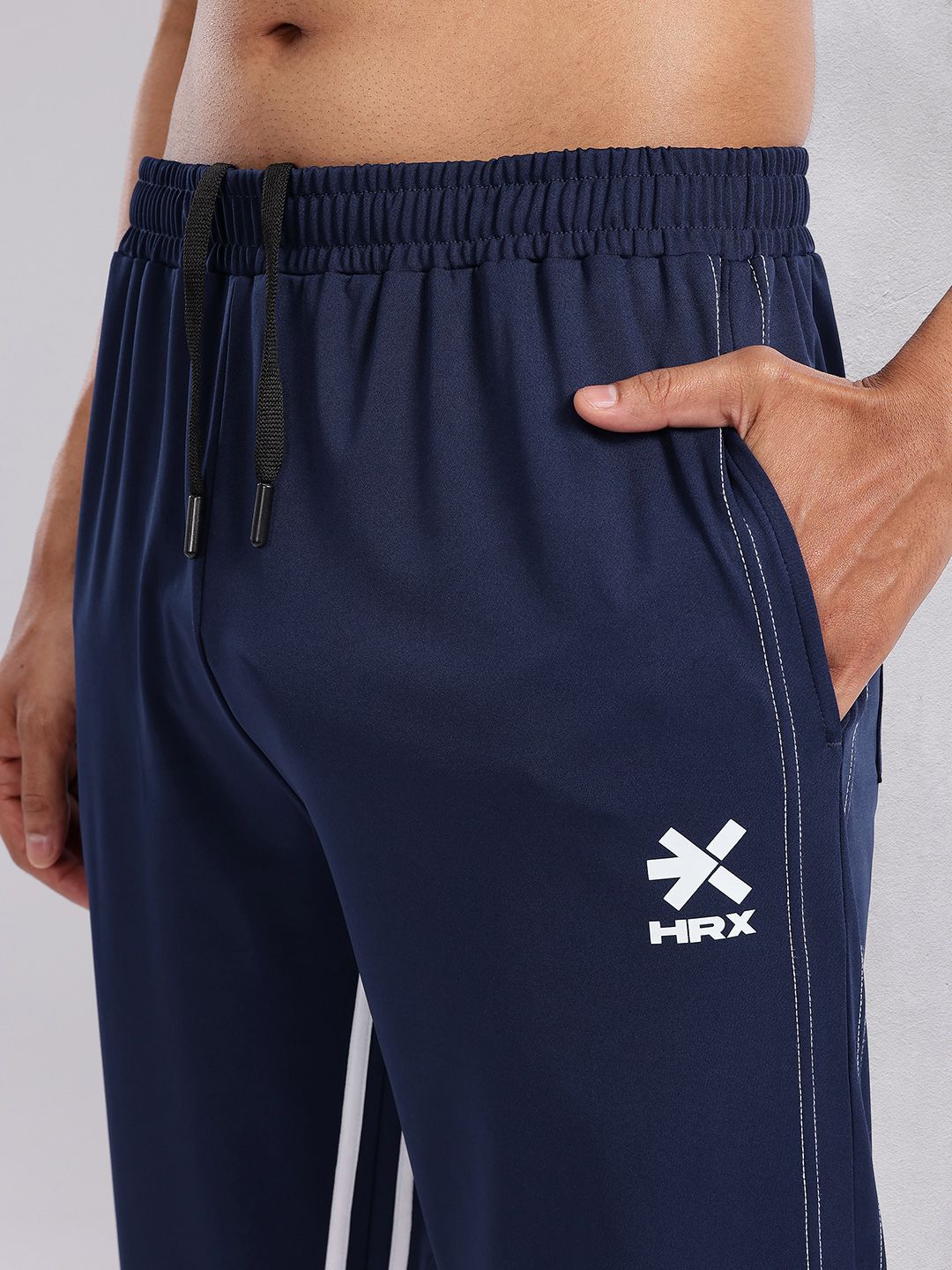 HRX by Hrithik Roshan Men Striped Detail Training Track Pants