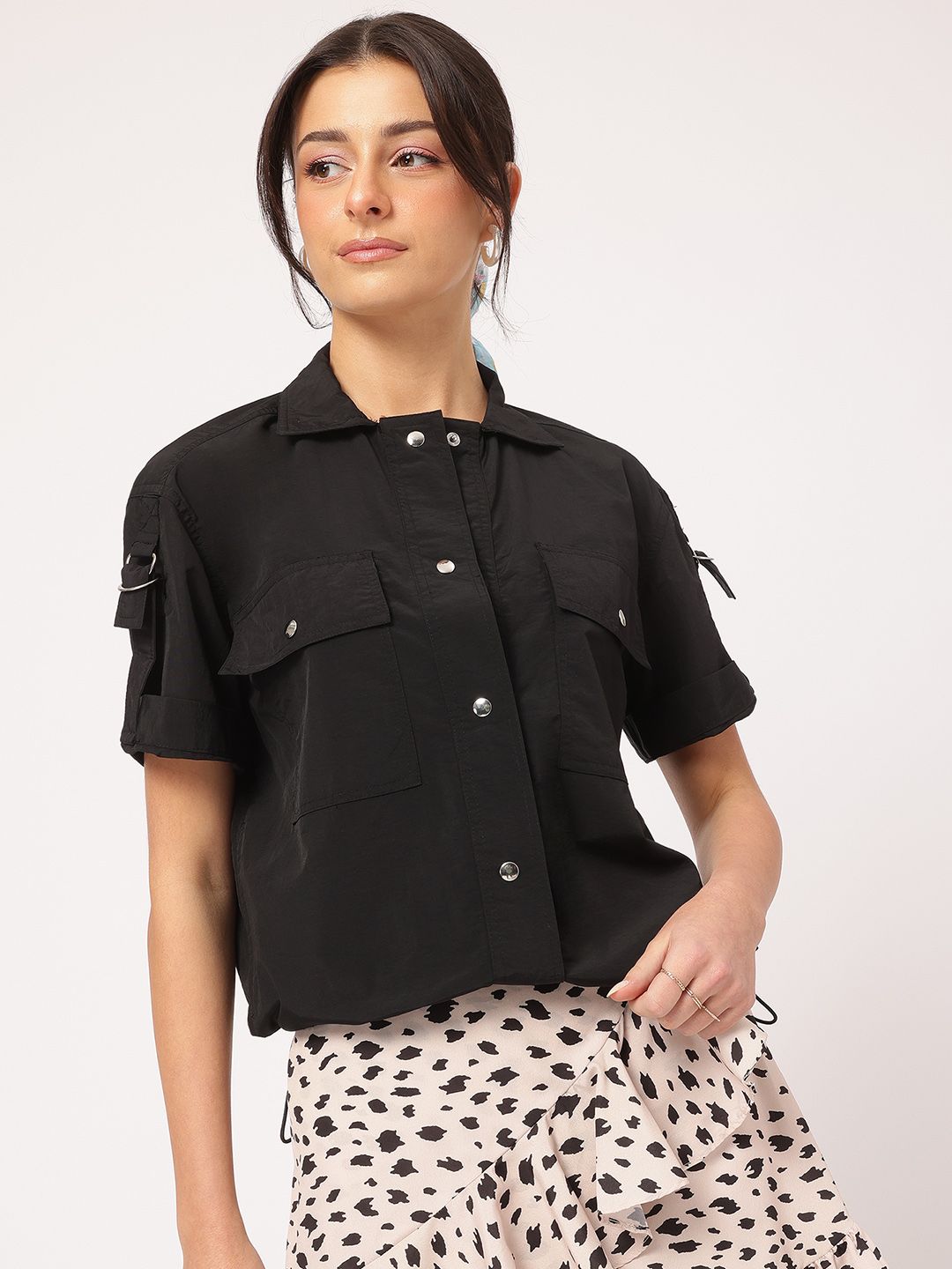 DressBerry Sleek Statement Hem with Toggle Shirt