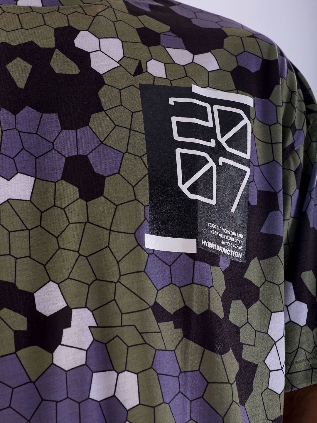 The Indian Garage Co Men All Over Printed Oversized T-shirt