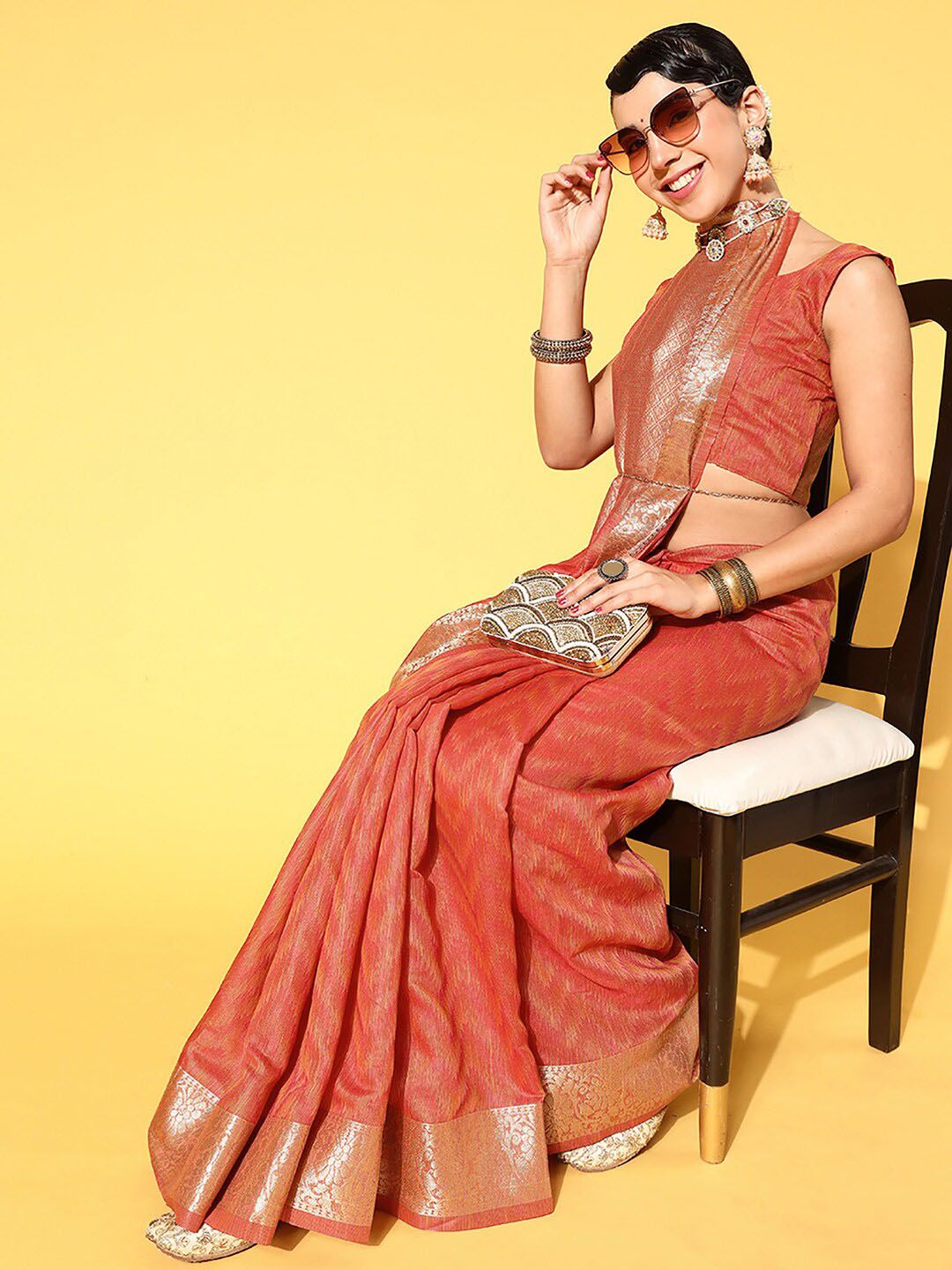 Saree mall Silk Blend Banarasi Sarees