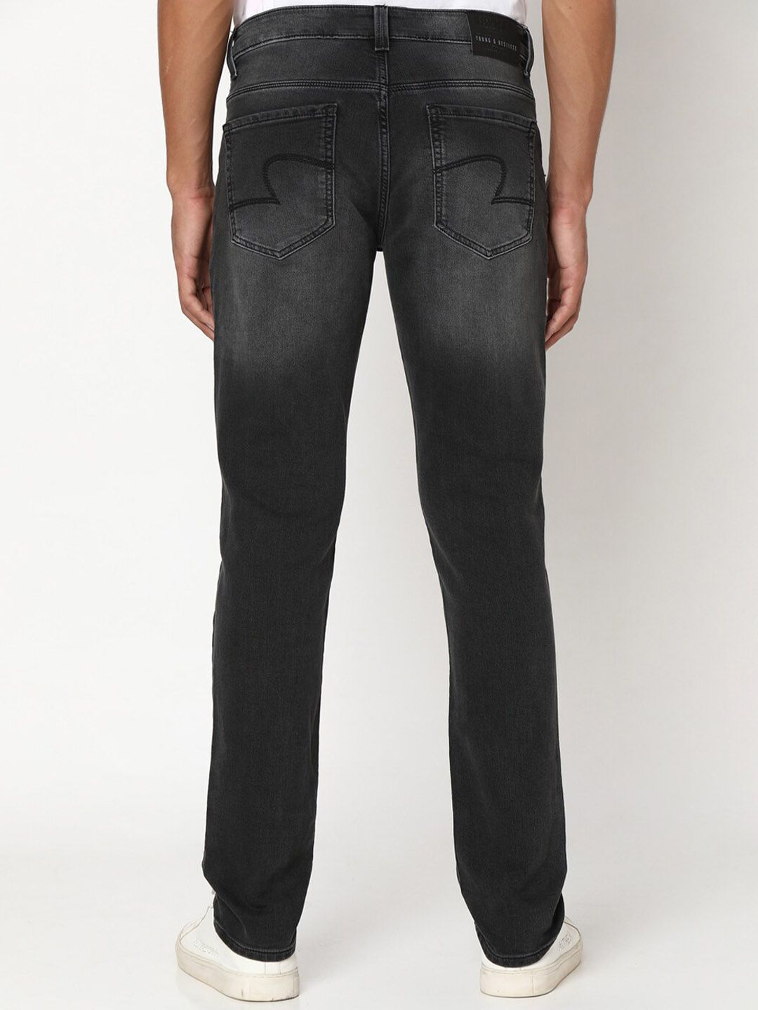 SPYKAR Men Slim Fit Low-Rise Light Fade Dark Shade Clean Look Stretchable Jeans