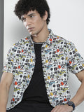 The Indian Garage Co Men Regular Fit Graphic Printed Resortwear Shirt