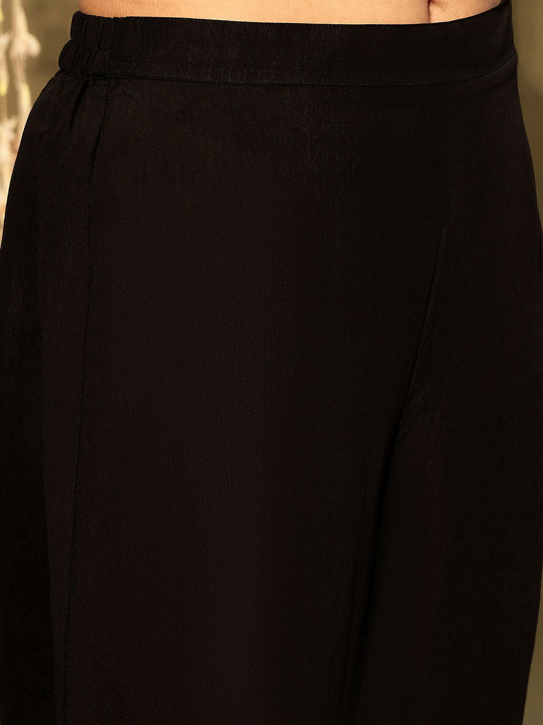 Indo Era Floral Embroidered Regular Thread Work Kurta With Trousers & Dupatta
