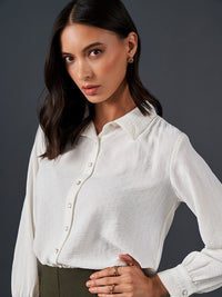 AND Shirt Collar Cuff Sleeve Top