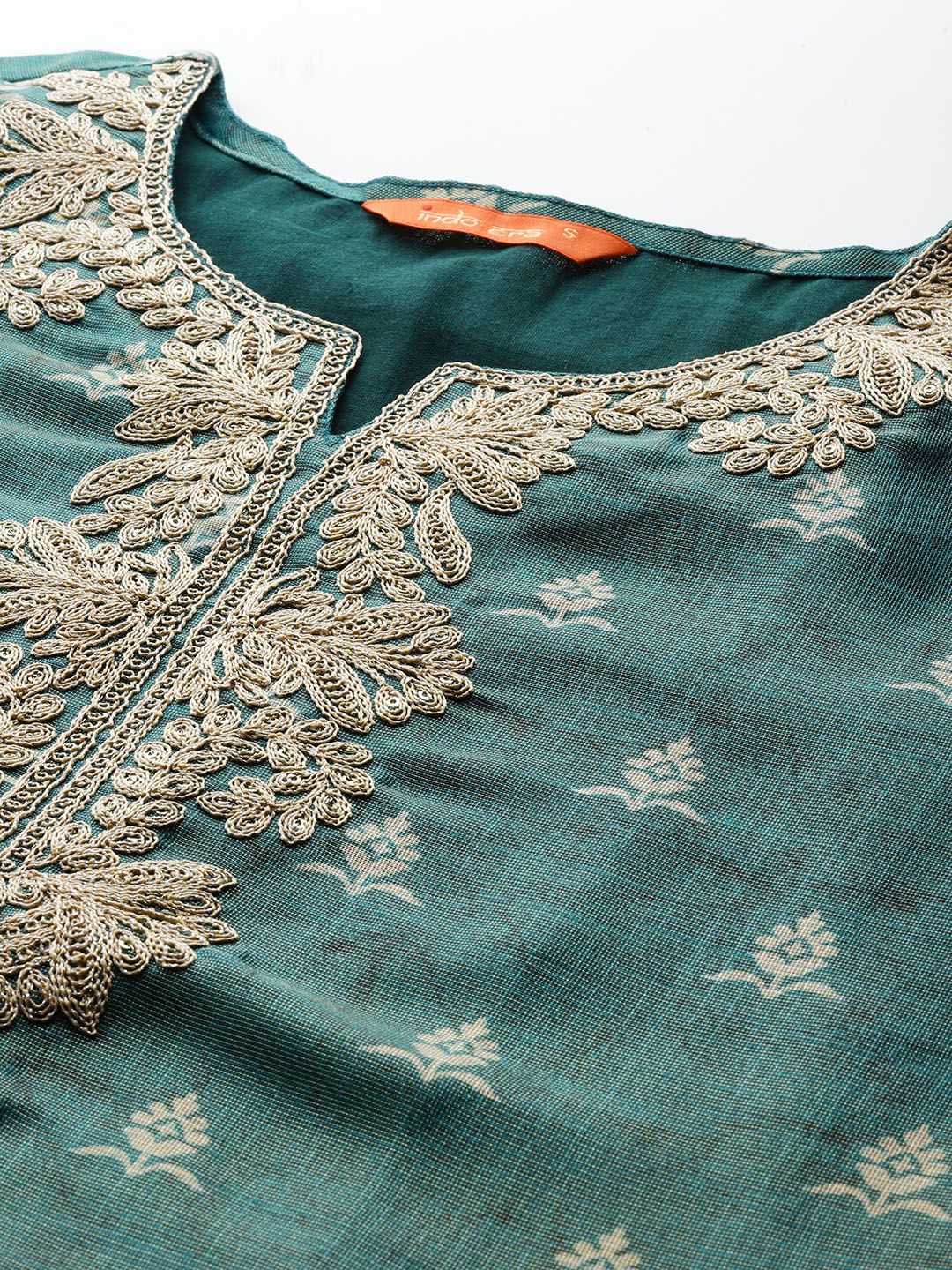 Indo Era Ethnic Motifs Embroidered Kurta with Trousers & With Dupatta