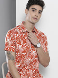 The Indian Garage Co Men Regular Fit Tropical Printed Cotton Resortwear Shirt
