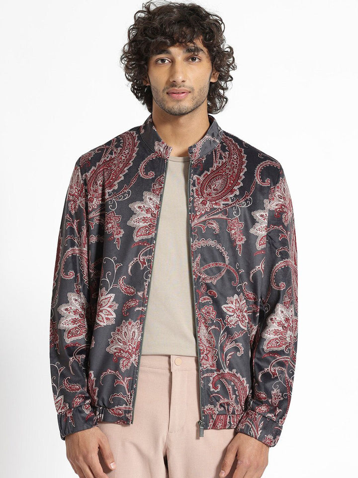 RARE RABBIT Men Dalia Tailored Fit Floral Printed Jacket