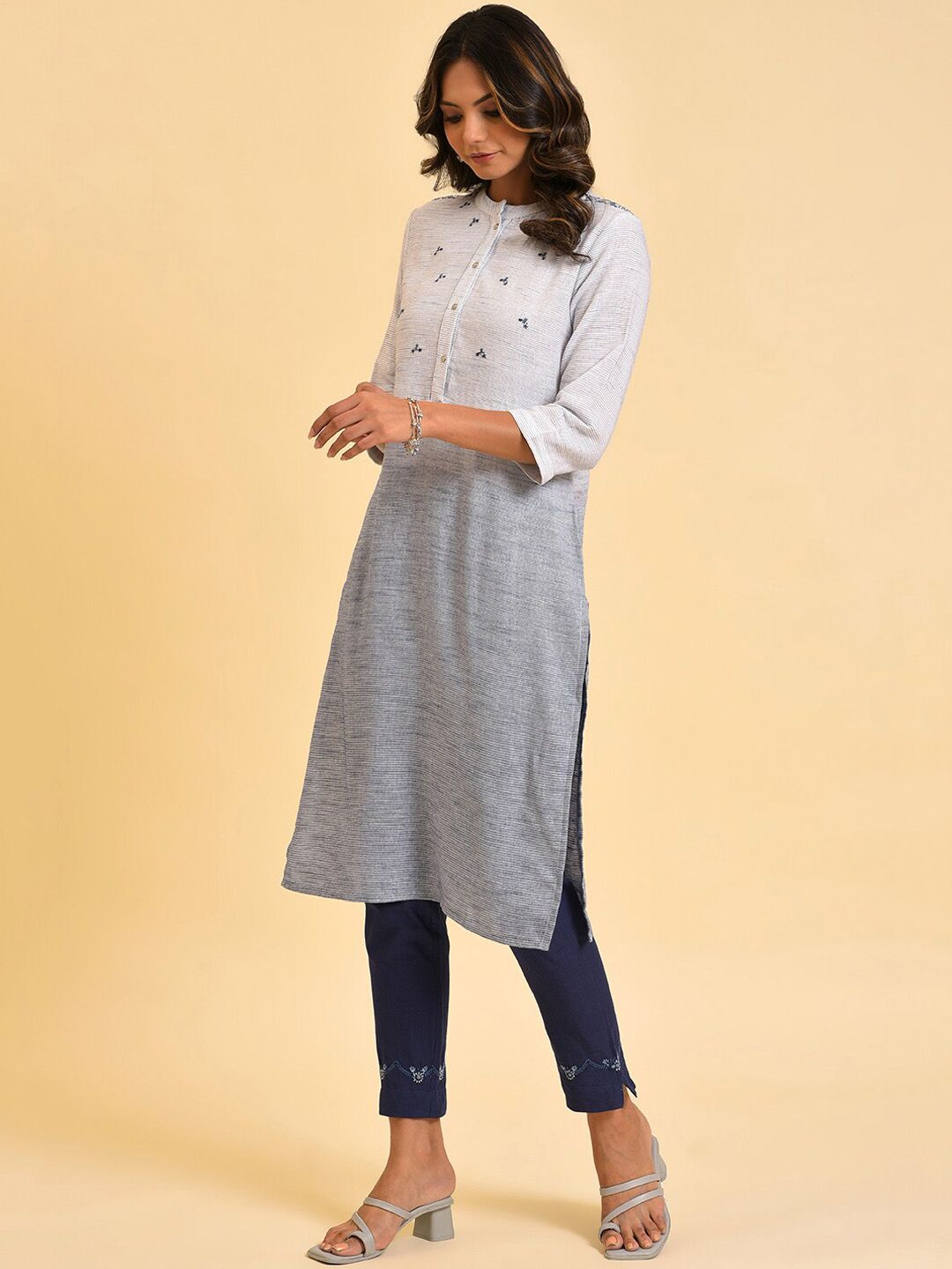 W Straight Cotton Kurta