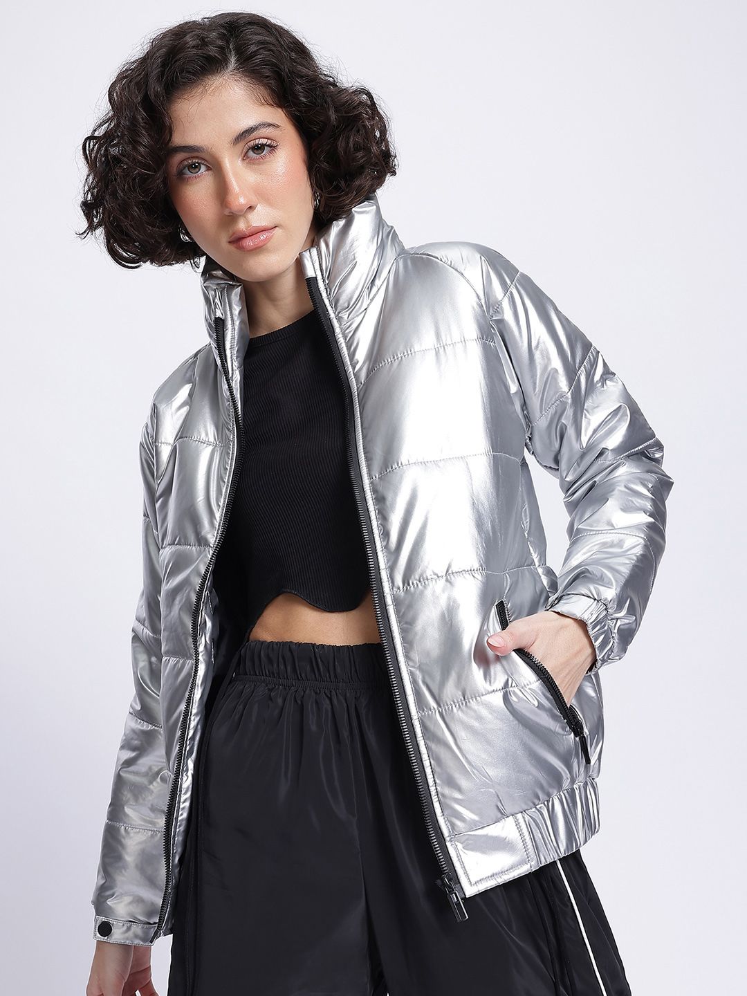 DressBerry Sassy Statement Puffer Jacket