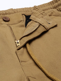 The Indian Garage Co Men Khaki Slim Fit Chinos Trousers