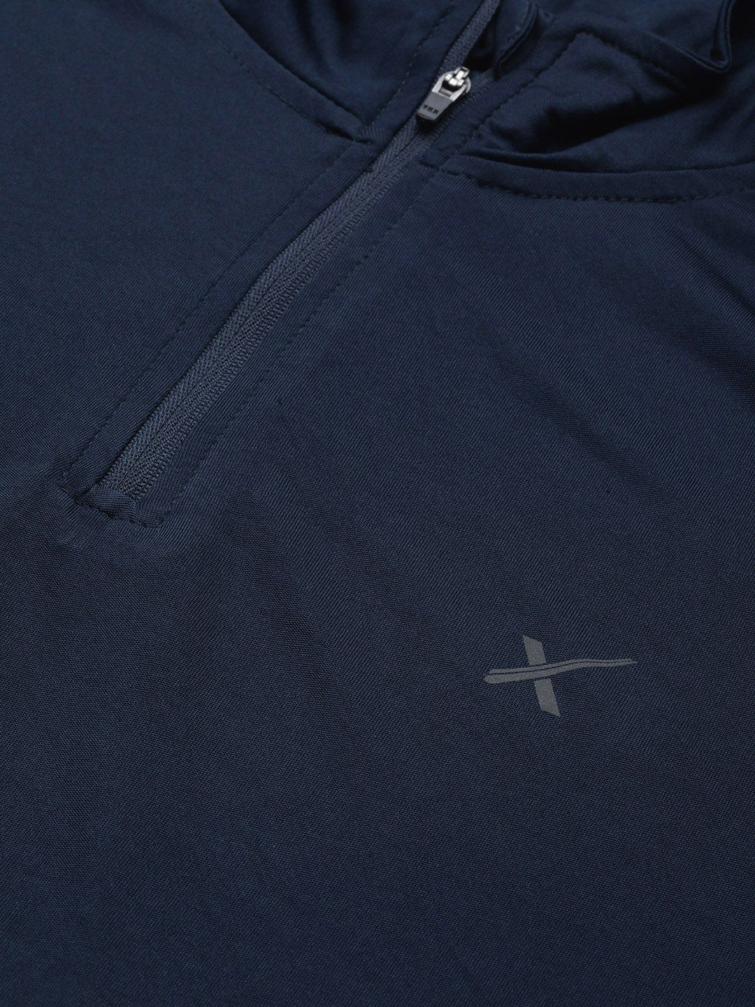 HRX by Hrithik Roshan Men Navy Blue Solid T-shirt