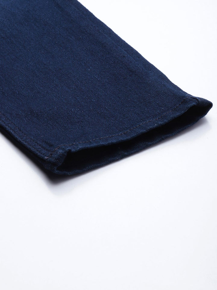 The Indian Garage Co Men Blue Slim Fit Light Fade Stretchable Jeans