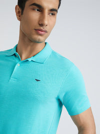 Park Avenue Solid Slim Fit Polo Collar T-shirt