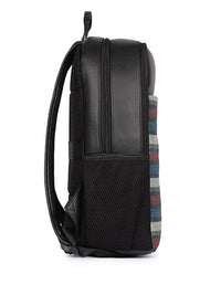 ZOUK Mysore Mosaic Striped Backpack with Compression Straps - 16 L