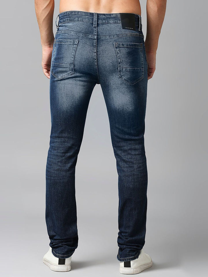 SPYKAR Men Cotton Mildly Distressed Heavy Fade Stretchable Jeans