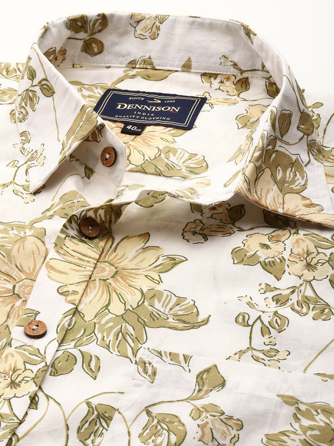 DENNISON Men Smart Block Printed Casual Shirt