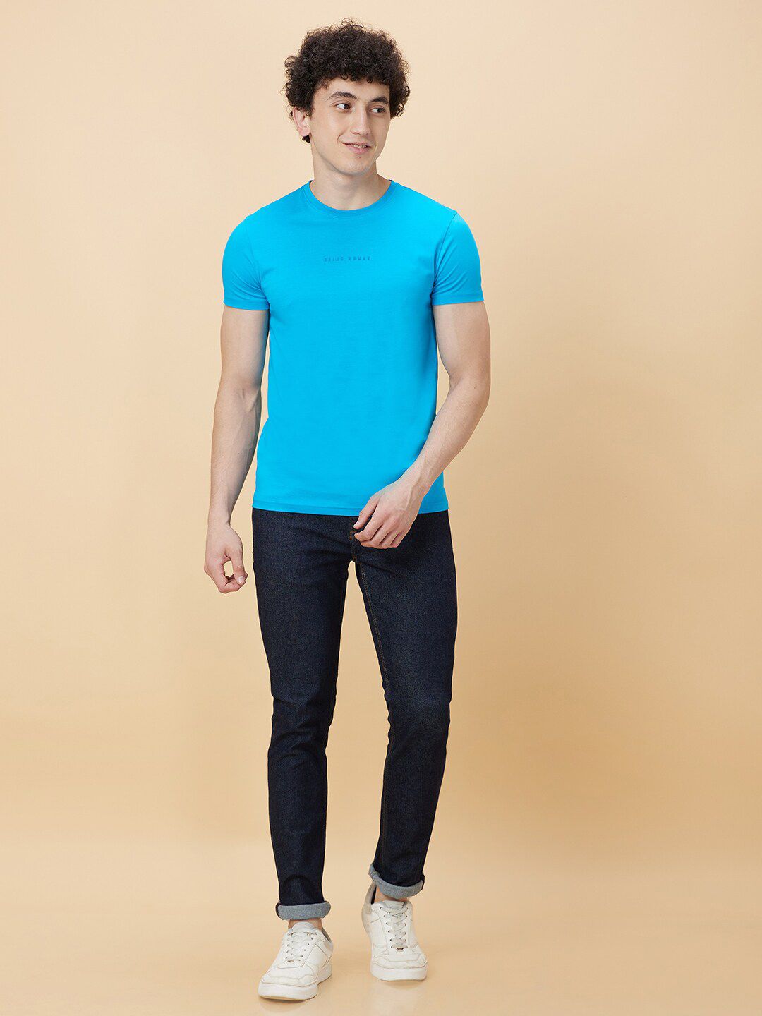 Being Human Men Round Neck Solid T-shirt