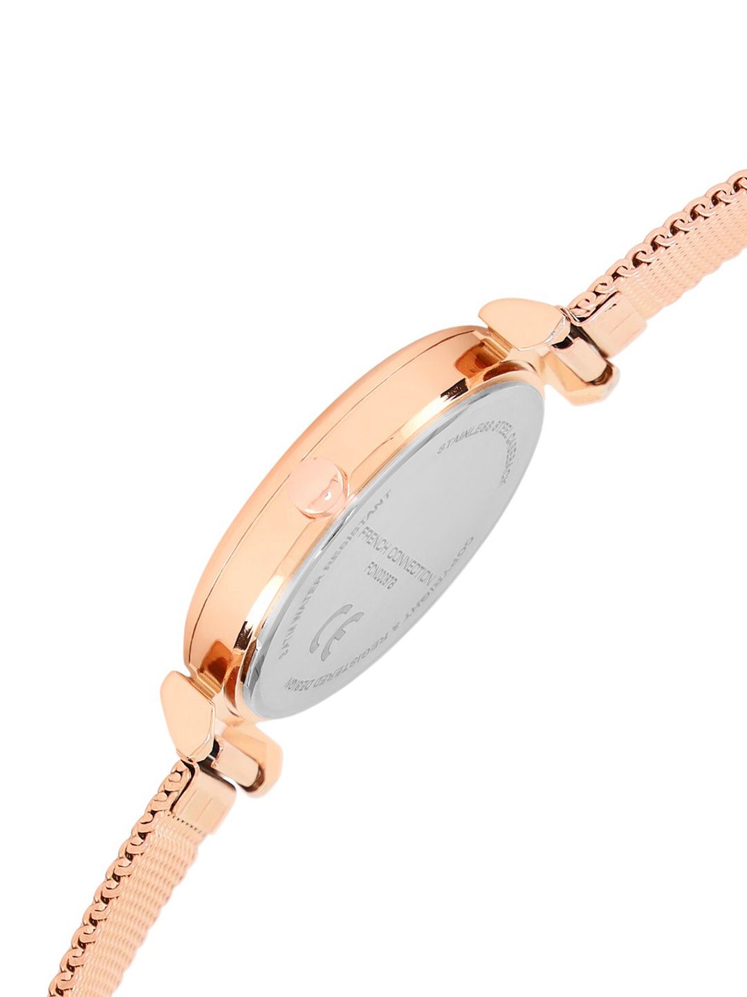 French Connection Women Stainless Steel Bracelet Style Straps Analogue Watch FCN00087B
