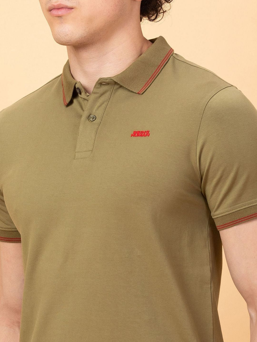 Being Human Men Polo Collar T-shirt