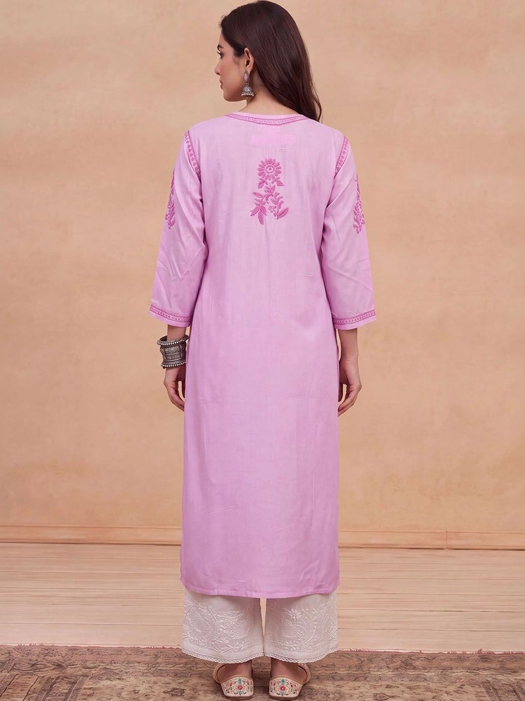 House of Chikankari Women Ethnic Motifs Embroidered Chikankari Kurta