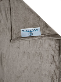 KLOTTHE Brown Woollen 300TC Single Bedsheet With Pillow Cover