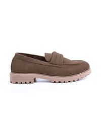 MONKSTORY Men Brown PU Strap Loafers