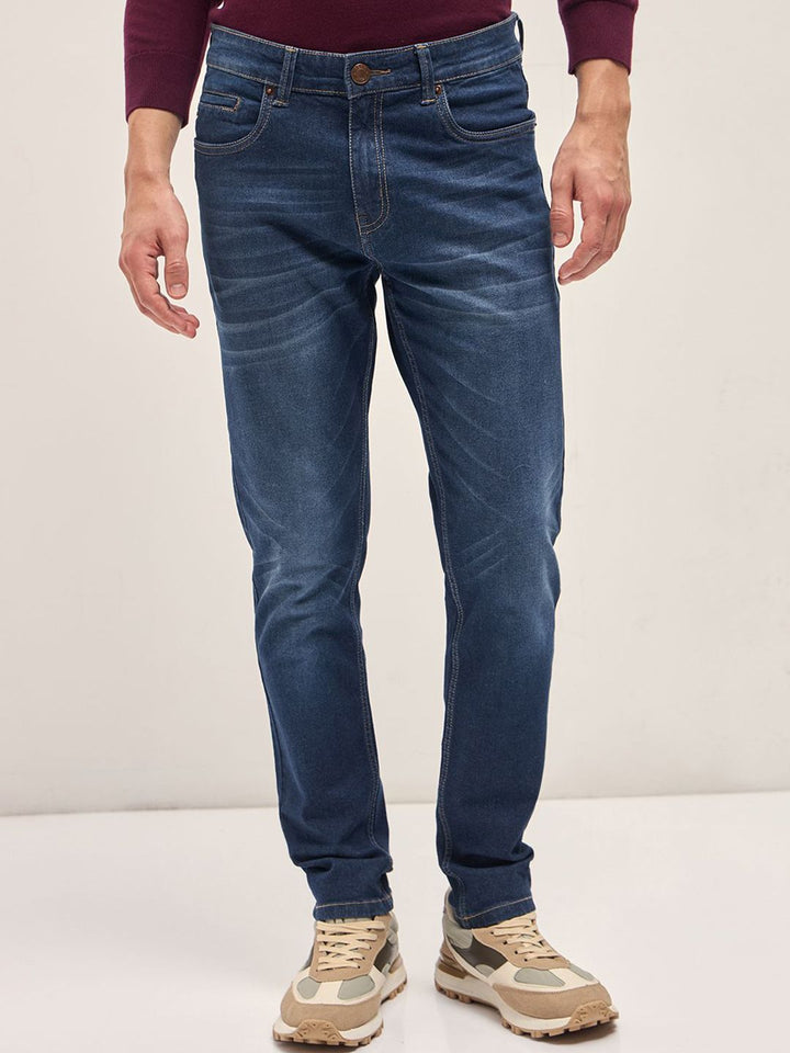 THE BEAR HOUSE Men Slim Fit Light Fade Stretchable Jeans