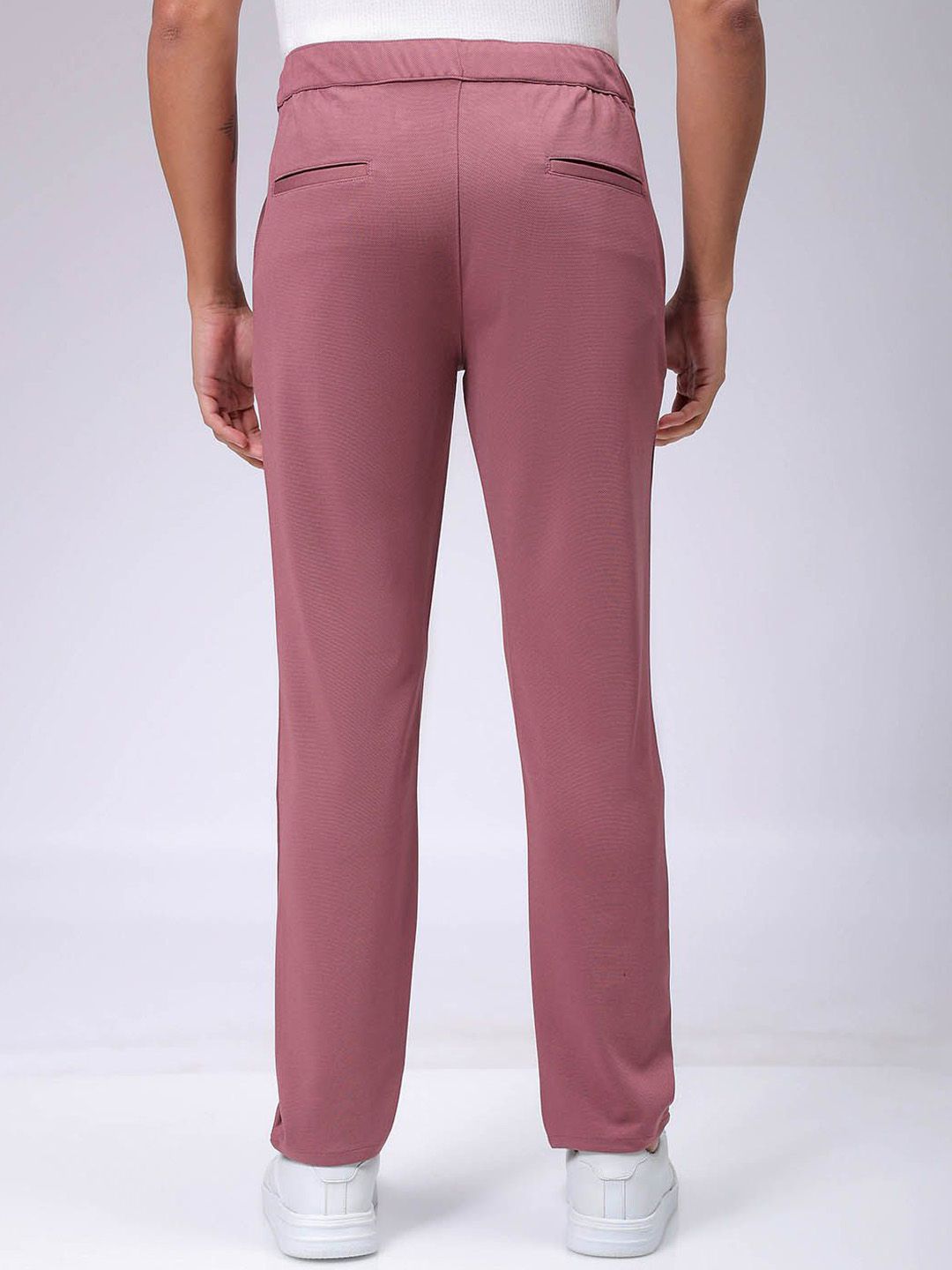 The Indian Garage Co. X Luxe Men Textured Slim Fit Trousers