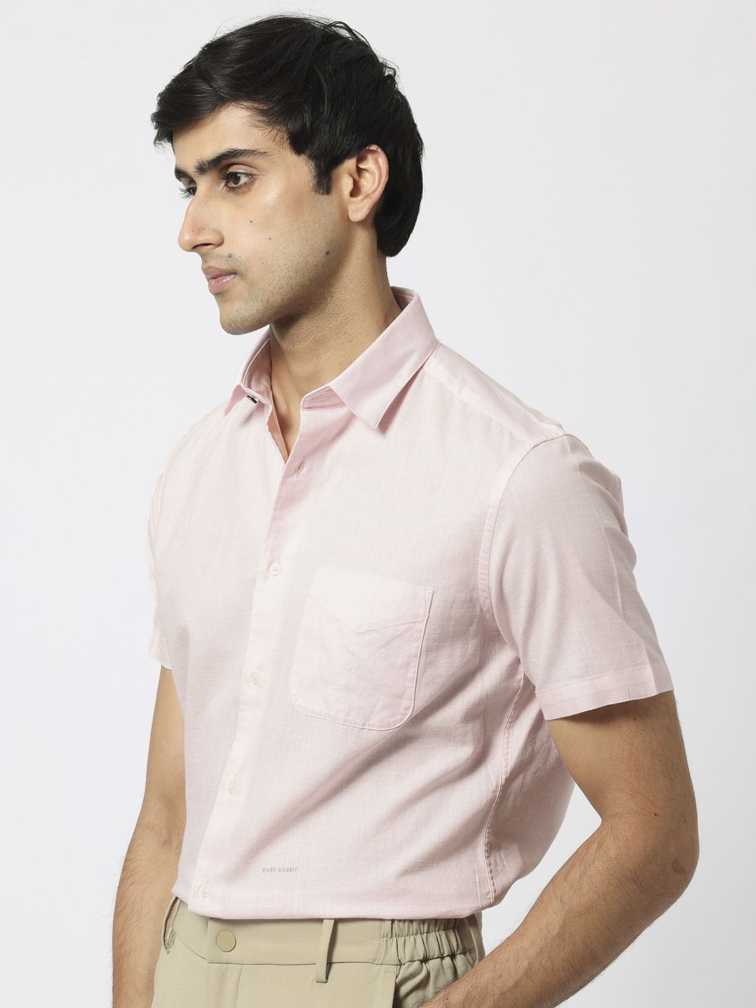 RARE RABBIT Men Darwin Slim Fit Opaque Cotton Shirt