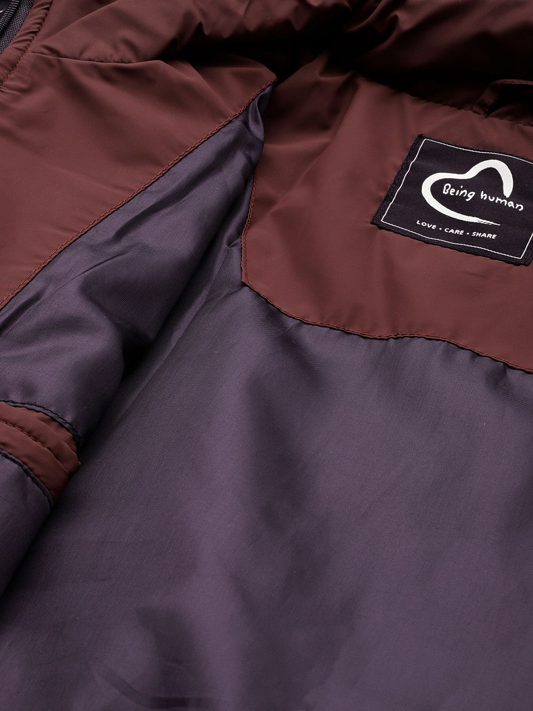 Being Human Detachable Hood Padded Jacket